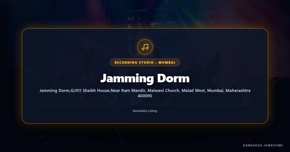 Jamming Dorm